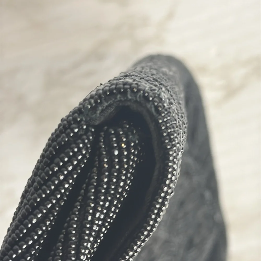 Fuji Bag Women's Vintage Hand Beaded Clutch‎ Bag Black